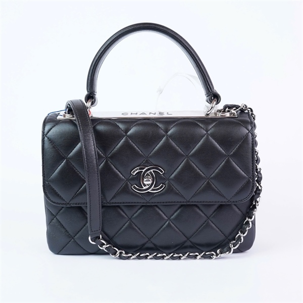 Túi Chanel Trendy CC đen (24767356) sz25 (A-T) KG+