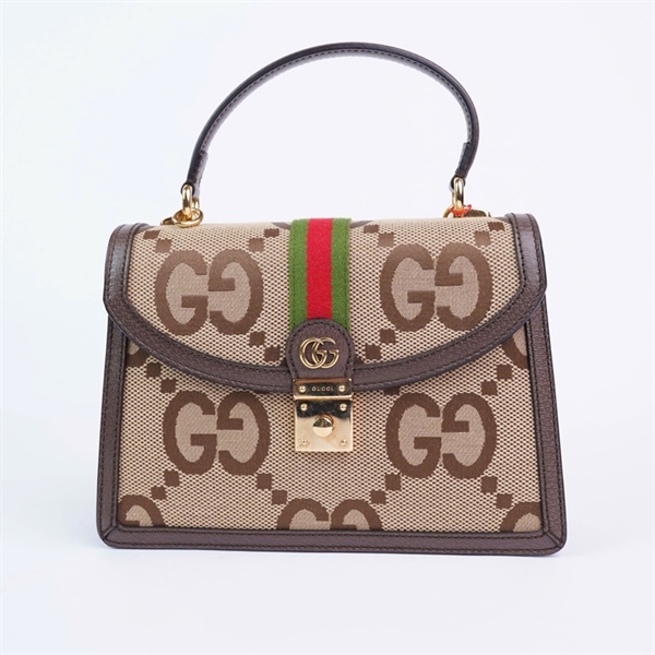 Túi GG Ophidia Handle nâu (G037740091) (HT) +