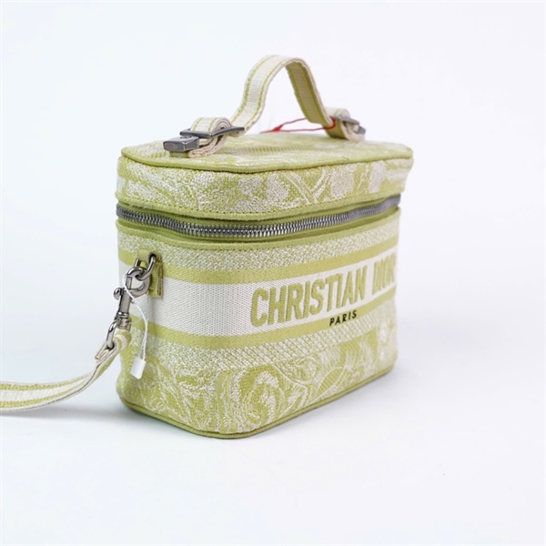 Túi Dior Vanity xanh (50-MA-0251) sz18 (A-T) KG+