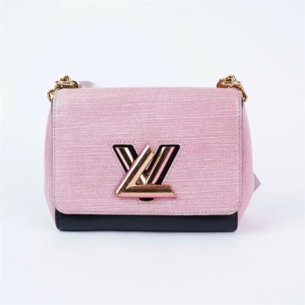 Túi LV Twist hồng phối đen (FL1177) sz18 (A-T) KG+