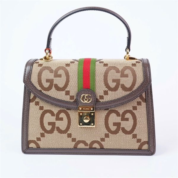 Túi GG Ophidia Handle nâu (B03764617) (HT) +