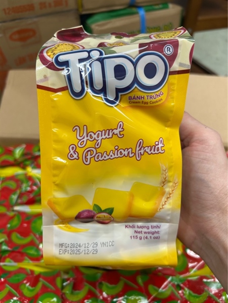 TIPO sữa chua Chanh Leo yogurt &passion fruit