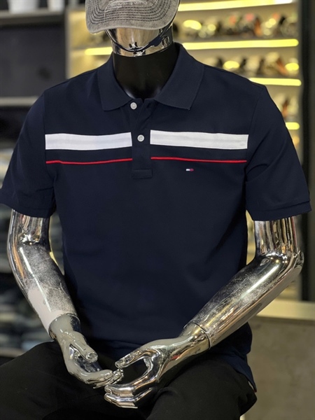 Thun POLO- QC 825 xanh đen viền đỏ tommy