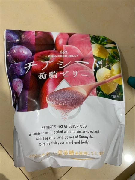 Thạch Rau Câu Hạt Chia Trái Cây Nhật Bản - Túi 60 Gói