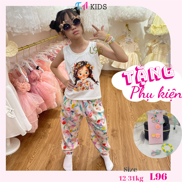 L96 (12-31Kg) Set bộ bé gái