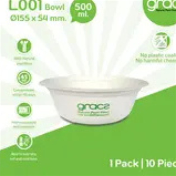 Chén giấy 500ml (L001) / bã mía