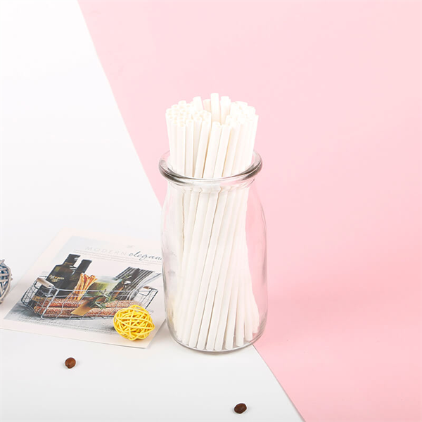 Ống hút giấy màu trắng 6mm