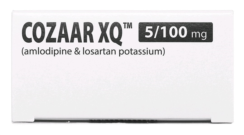 Thuốc Cozaar XQ 5/100mg (amlo + losartan) Korea thuốc huyết áp (Hộp*3vỉ*10viên)