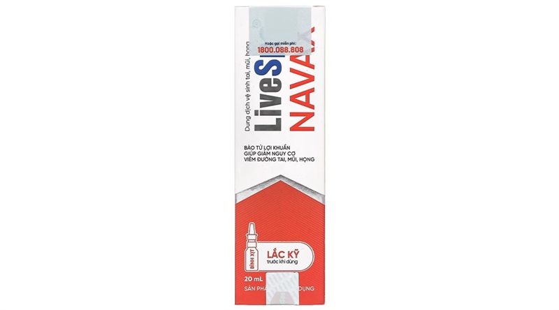 LiveSpo Navax chuyên dụng - Livespo - DD vệ sinh tai, mũi, họng ( Lọ 20ml )