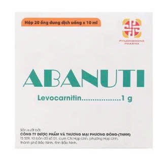 Dung dịch uống Abanuti 1g Phương Đông bổ sung năng lượng, cải thiện tinh thần, thể lực (Hộp 20 ống x 10ml)