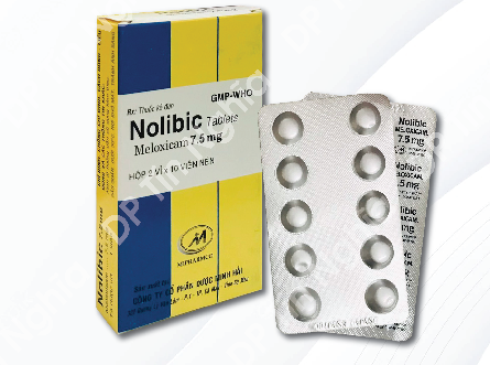 Nolibic (Meloxicam 7,5mg) (Hộp 2 vỉ x 10 viên) - Minh Hải