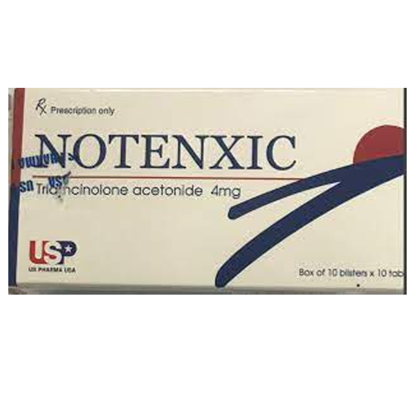 Notenxic (Triamcinolon 4mg) (H*10vỉ*10viên) - US pharma