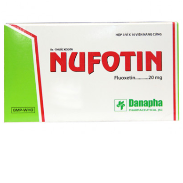 Nufotin (Fluoxetin 20mg) (Hộp 3 vỉ x 10 viên) - Danapha