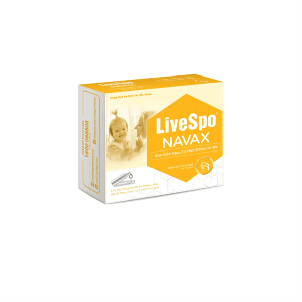 LiveSpo Navax dành cho trẻ sơ sinh và trẻ em - PP Phoenik/Livespo - (Hộp 5 ống x 5ml và 1 bình nhỏ giọt)