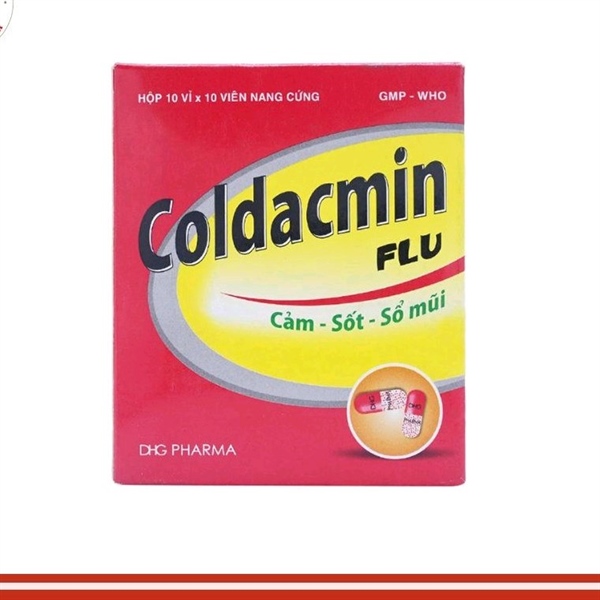 Coldacmin Flu Hâu Giang cảm cúm,sổ mũi(K*54H*10vỉ*10viên)
