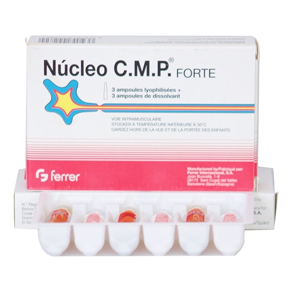 Nucleo C.M.P Forte Tây ban nha thuốc hệ thần kinh (Hộp*3ống)