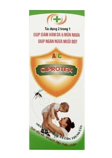 Xịt ABC Ciprotex Abipha giúp giảm hăm da, mẩn ngứa và ngăn muỗi 50ml