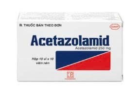 Thuốc Acetazolamid 250mg Pharmedic điều trị glôcôm và động kinh nhẹ (Hộp 10 vỉ x 10 viên)