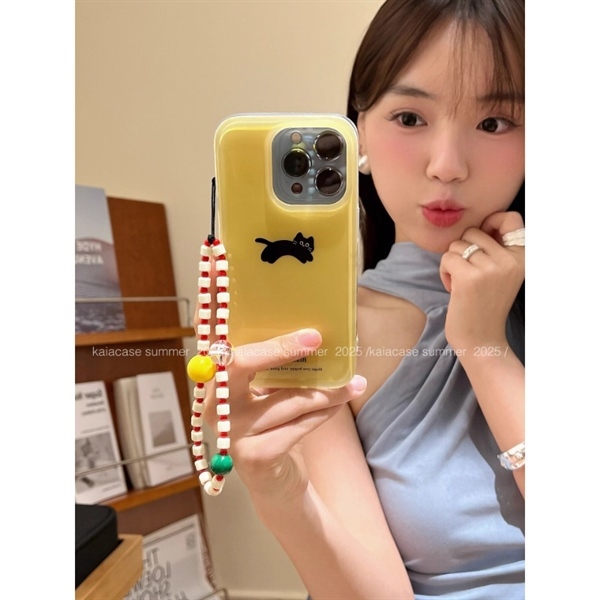 Case Vàng Mèo Đen Ko Kèm Dây - 14Promax