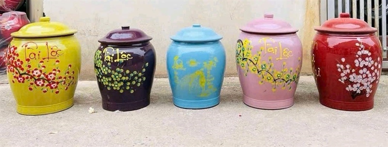 Hũ Gạo Tài Lộc Màu