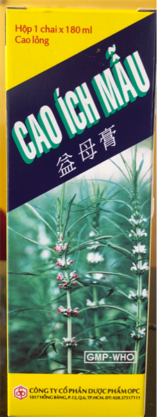 CAO ÍCH MẪU 180ml