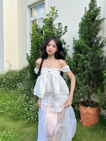 AREUM Áo trễ vai SANA Top - Size S