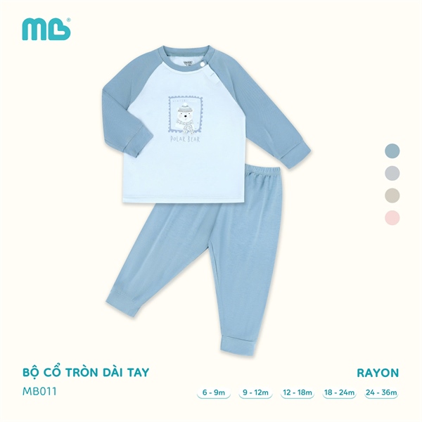 MB011 - 9M/3Y Bộ cổ tròn dài tay HT