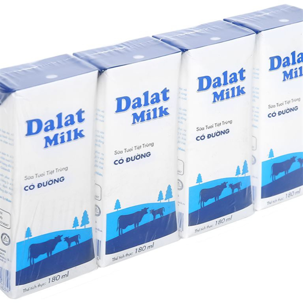 SỮA TTT VỊ CÓ ĐƯỜNG DALAT MILK 180ML