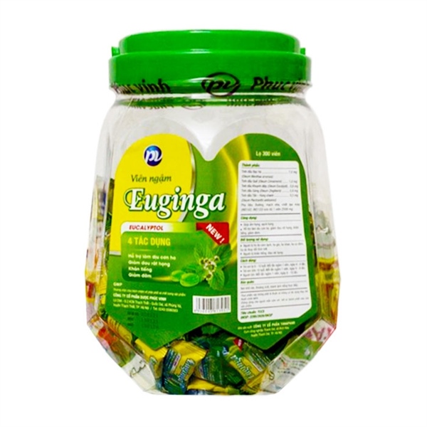 Kẹo ngậm Euginga (Lọ*300viên) - Phúc Vinh