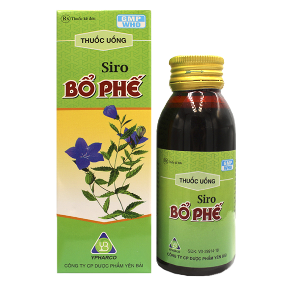 Siro Bổ phế trị các chứng ho gió, ho lâu ngày, ho do hàn, ho có đờm loãng, rát cổ 100ml - Yên Bái