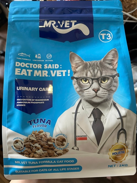 Hạt Mr.Vet T3 Urinary vị Cá Ngừ 1Kg