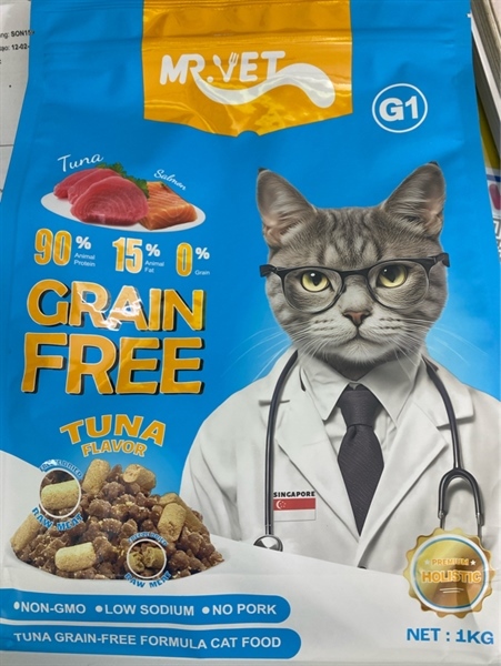 Hạt Mr.Vet G1 Hỗ Trợ Miễn Dịch vị Cá Ngừ 1Kg