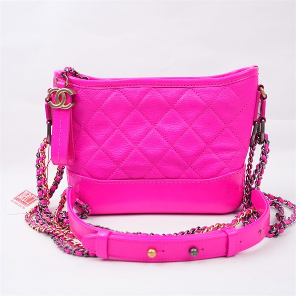 Túi Chanel Gab hồng (29125130) sz19 (BQ) KG+