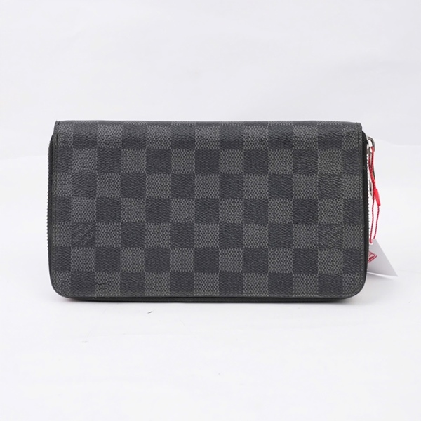 Ví LV ô vuông đen có khóa zip (LT) KG+