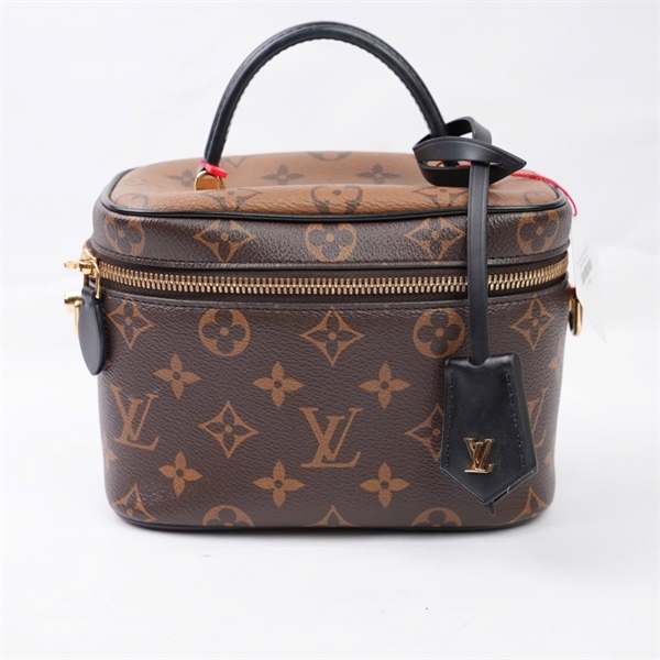 Túi LV Vanity hoa nâu kèm ổ+ 2 chìa sz18 (BQ) KG+