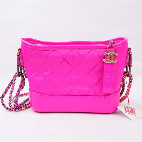 Túi Chanel Gab hồng (29125130) sz19 (BQ) KG+