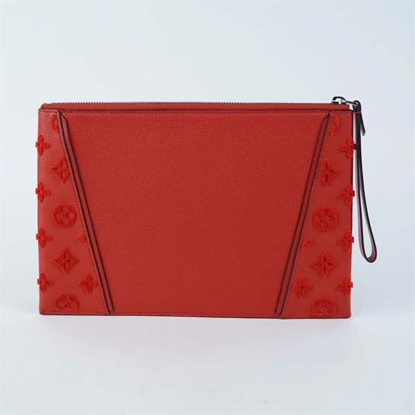 Túi LV Clutch đỏ (SP1134) sz27 +