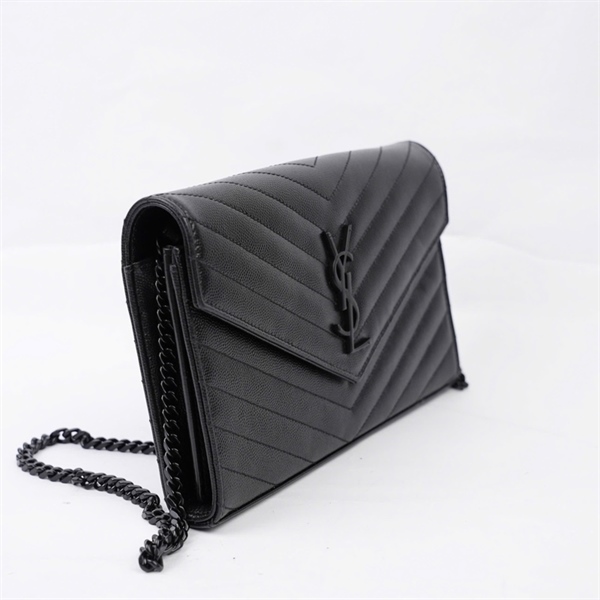 Túi YSL đeo chéo đen sz22 (BQ) KG+