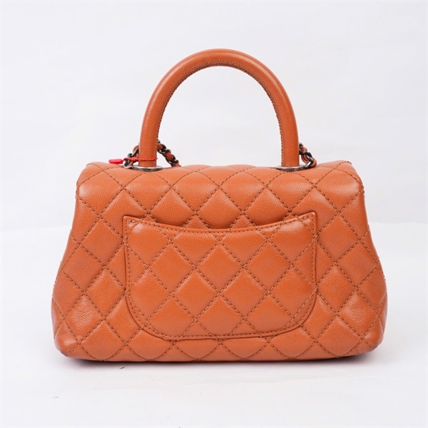 Túi Chanel Coco cam đất kèm lót form (22086482) sz22 (BQ) KG+