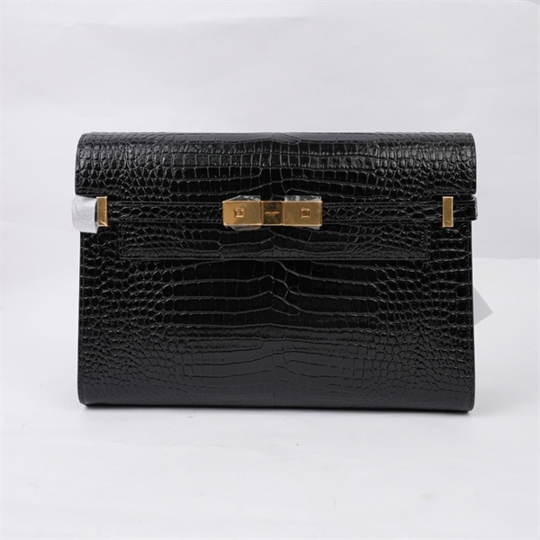 Túi YSL Manhattan đen da cá sấu (GUE5792710621) sz29 (BQ) KG+