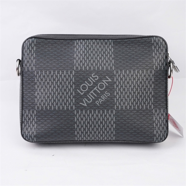 Túi LV đeo chéo ô vuông đen set 2 sz24 (BQ) KG+