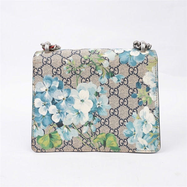 Túi GG Dionysus xám in hoa xanh (421970-520981) sz20 (BQ) KG+