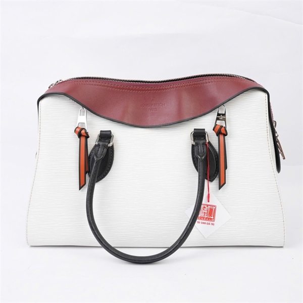 Túi LV Handle trắng viền nâu (FL1118) sz35 (BQ) KG+