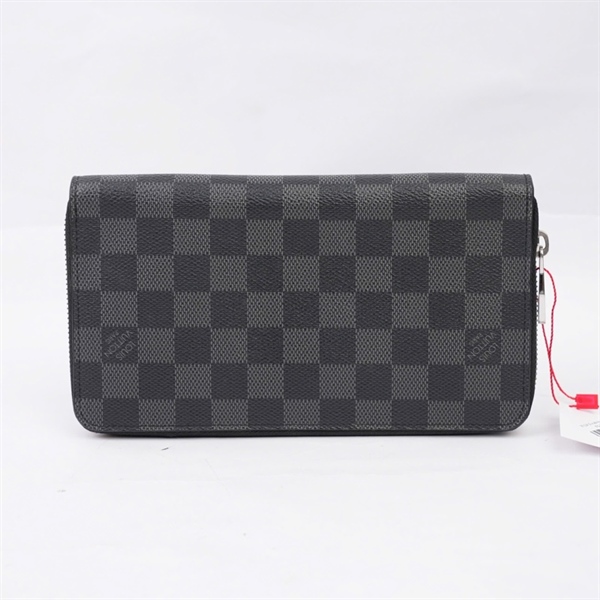 Ví LV zip ô vuông đen (CA1107) (LT) KG+