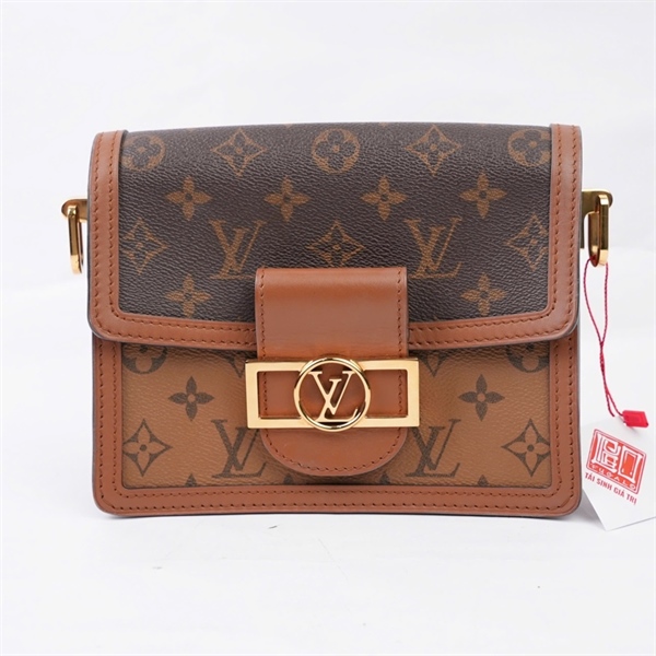 Túi LV Dauphine hoa nâu (CA3280) sz20 (BQ) KG+