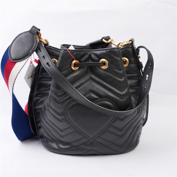 Túi GG Bucket đen (476674-525040) sz20 (BQ) KG+