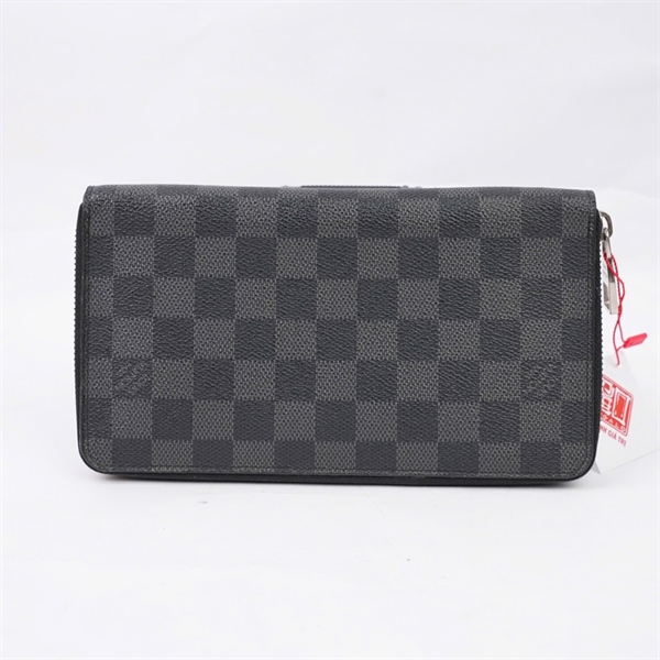 Ví LV ô vuông đen có khóa zip (LT) KG+