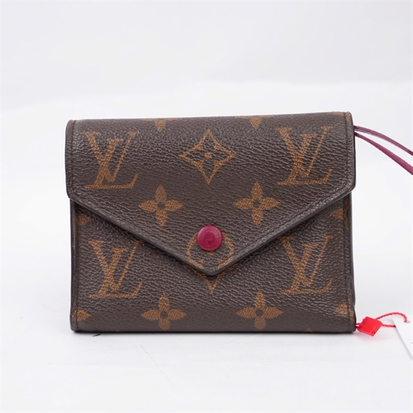 Ví LV hoa nâu gập 3 (NZ0147) (LT) KG+