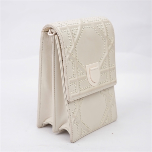 Túi Dior đeo chéo trắng (08-BO-0129) sz10 (BQ) KG+