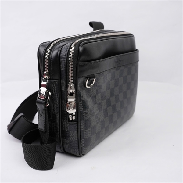 Túi LV đeo chéo ô vuông đen sz26 (BQ) KG+